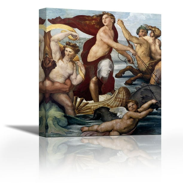 Multicolor Vintage Images Raphael's The Triumph of Galatea Throw Pillow 16x16 Multicolor Vintage Images Raphael's The Triumph of Galatea Throw Pillow 16x16